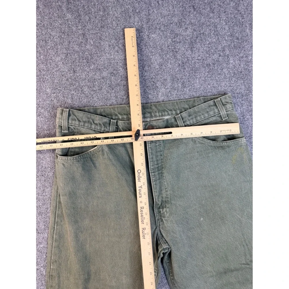 Vintage Levis 550 Orange Tab Green Jeans 38x34 USA Made 90s Relaxed Fit Denim‎